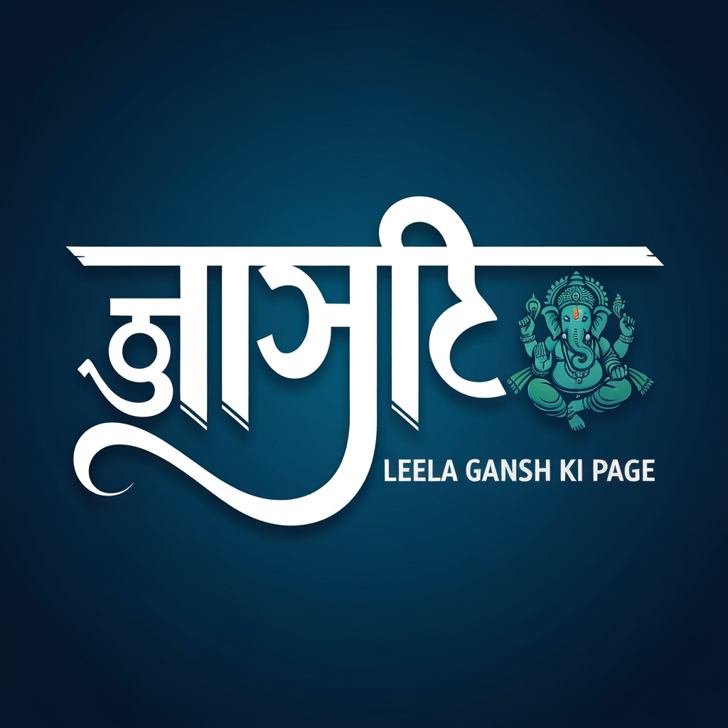 AI Design for Leela Ganesh Ki page ka name hai ujhe iske lie logo create krke do