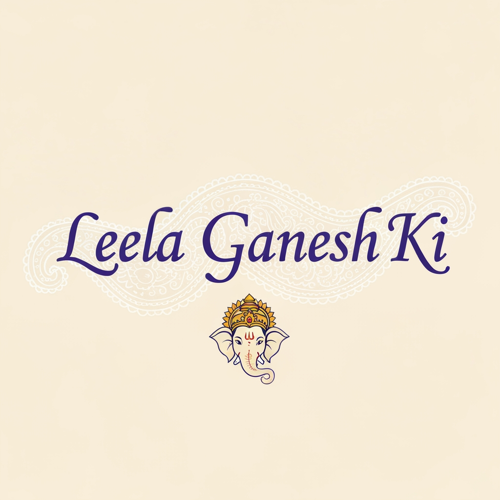 AI Design for Leela Ganesh Ki page ka name hai mujhe iske lie logo create krke do