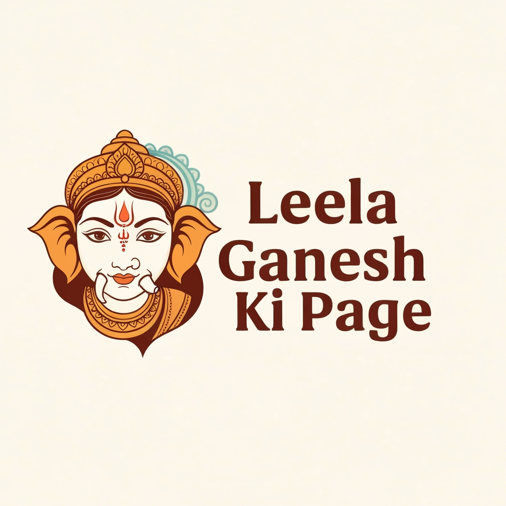 AI Design for Leela Ganesh Ki page ka name hai mujhe iske lie logo create krke do