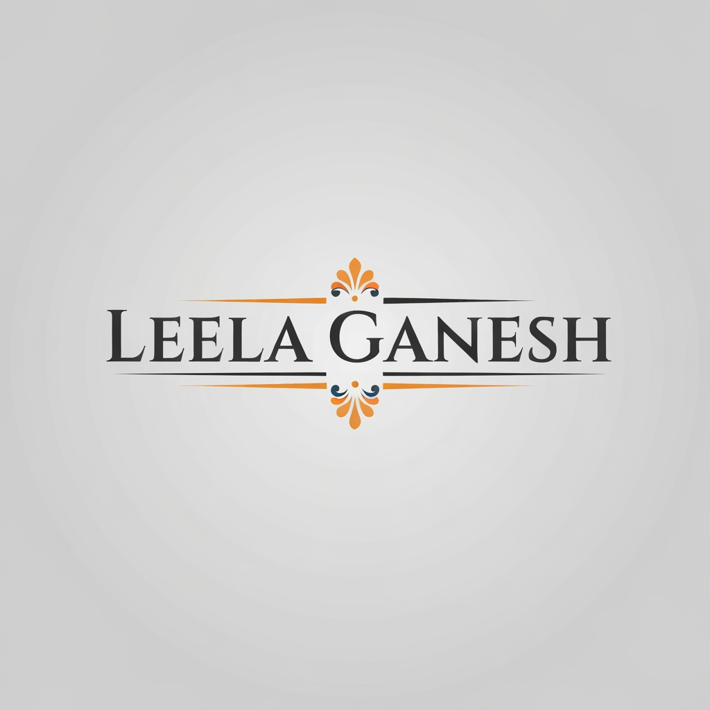 AI Design for kuch acha professional bnao Leela Ganesh ki naam hai logo tyar krke do
