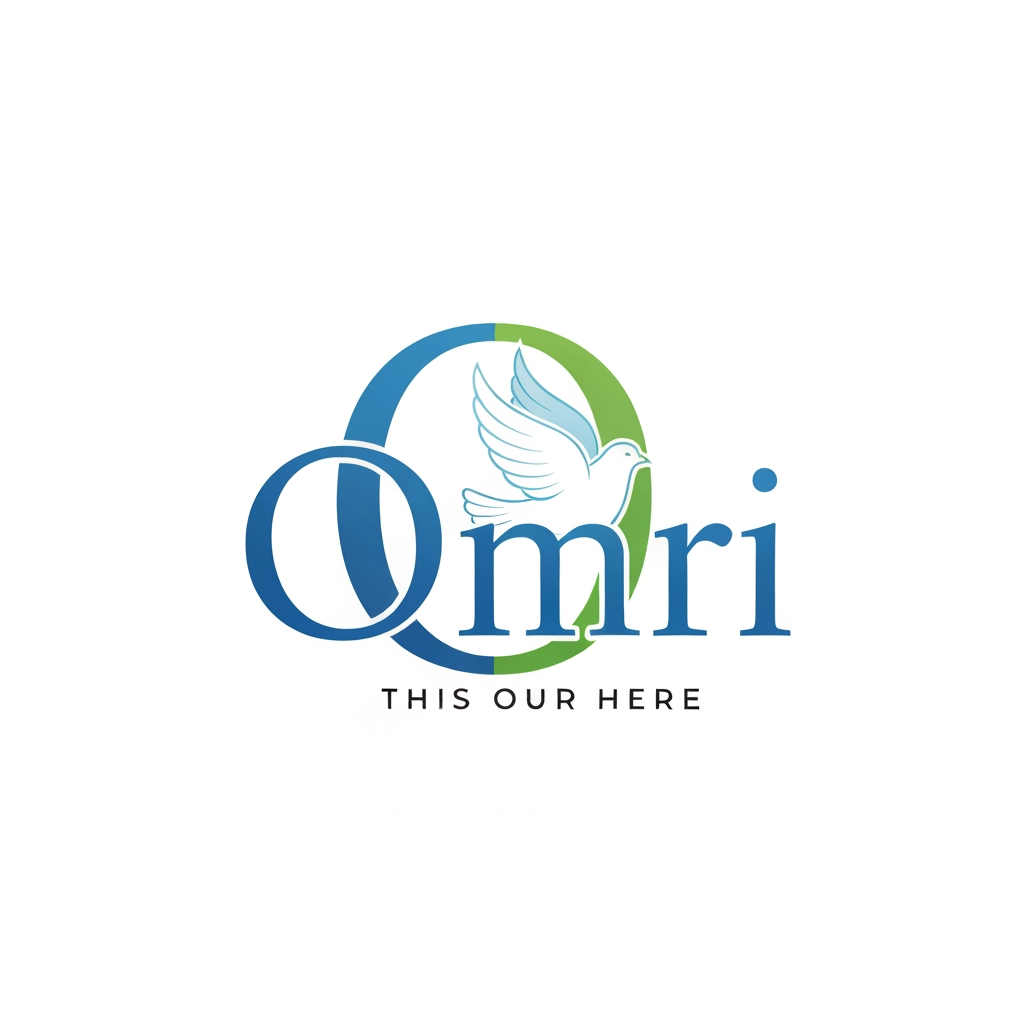 AI Design for omri this is our cmpy name i need logo for this name . but this logo meanies peace