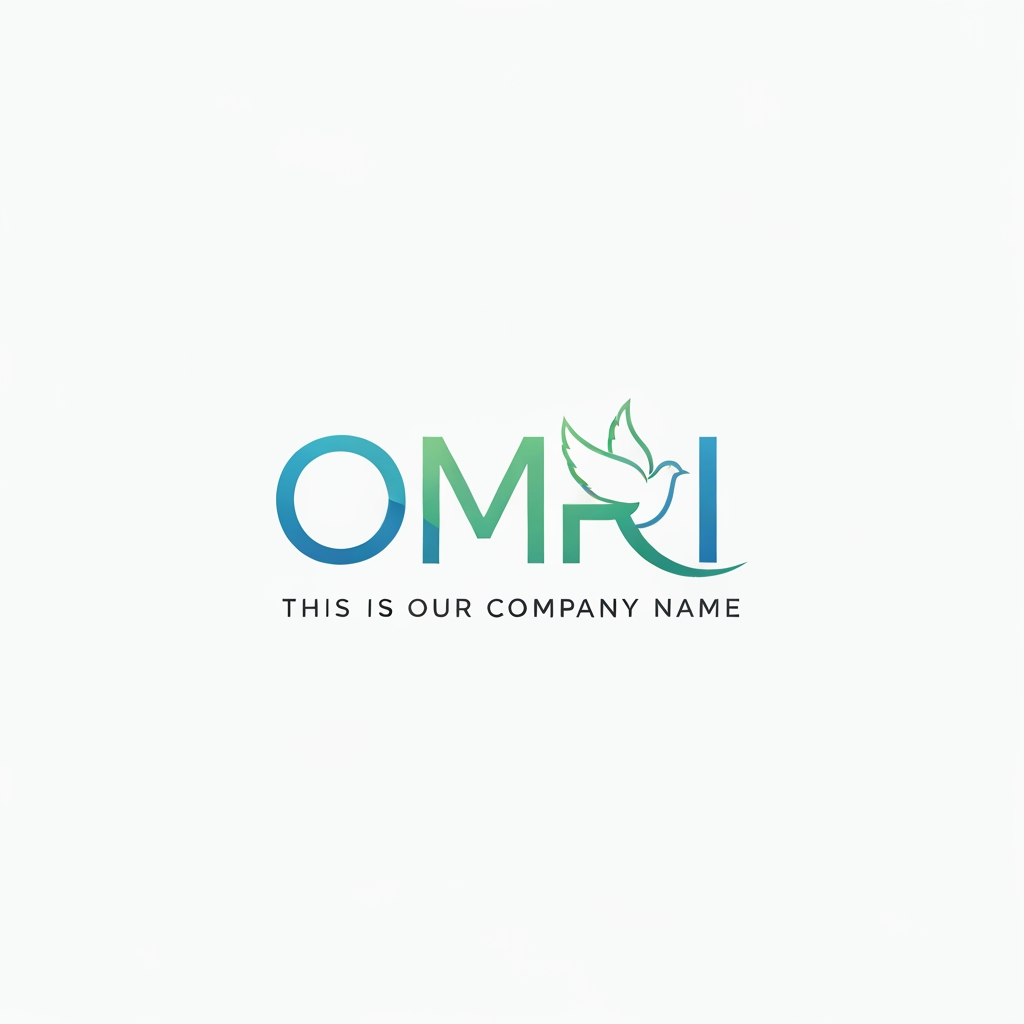 AI Design for omri this is our cmpy name i need logo for this name . but this logo meanies peace