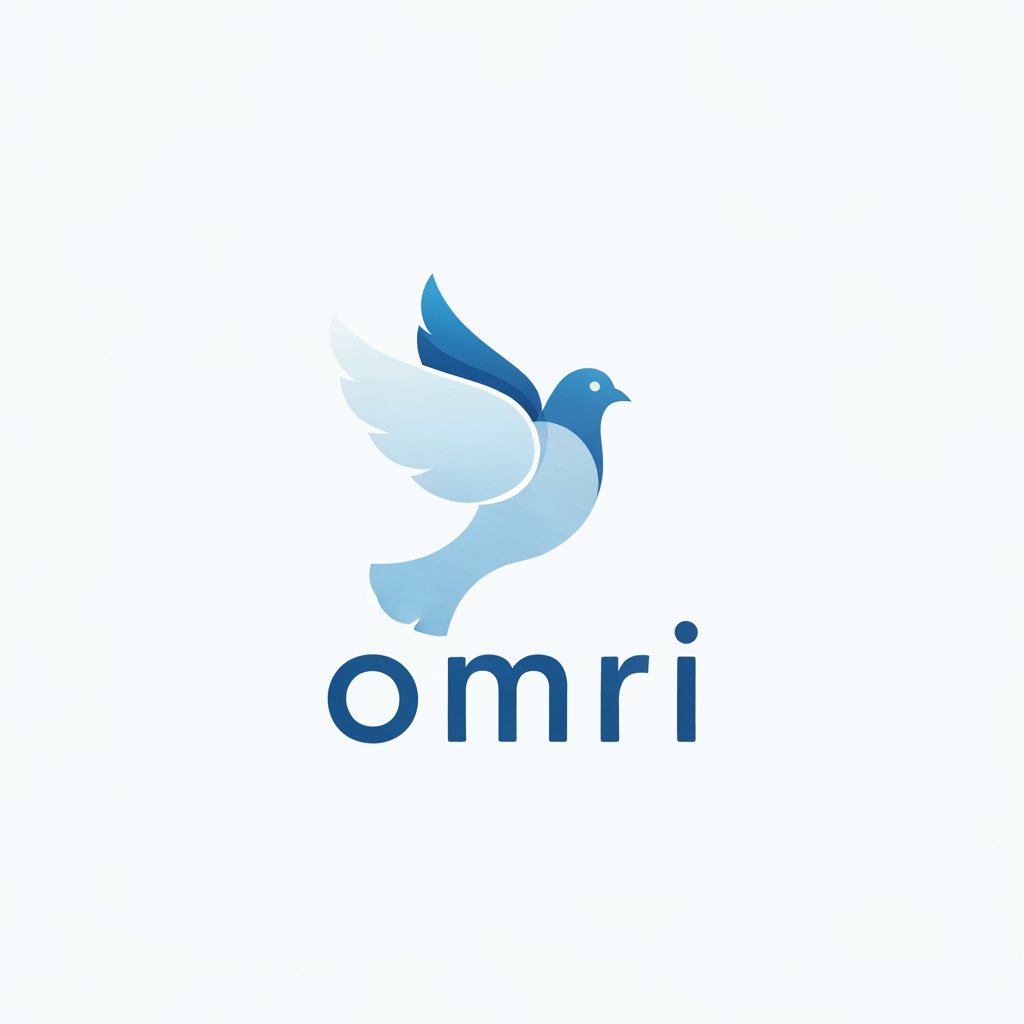 AI Design for omri this is our cmpy name i need logo for this name . but this logo meanies peace