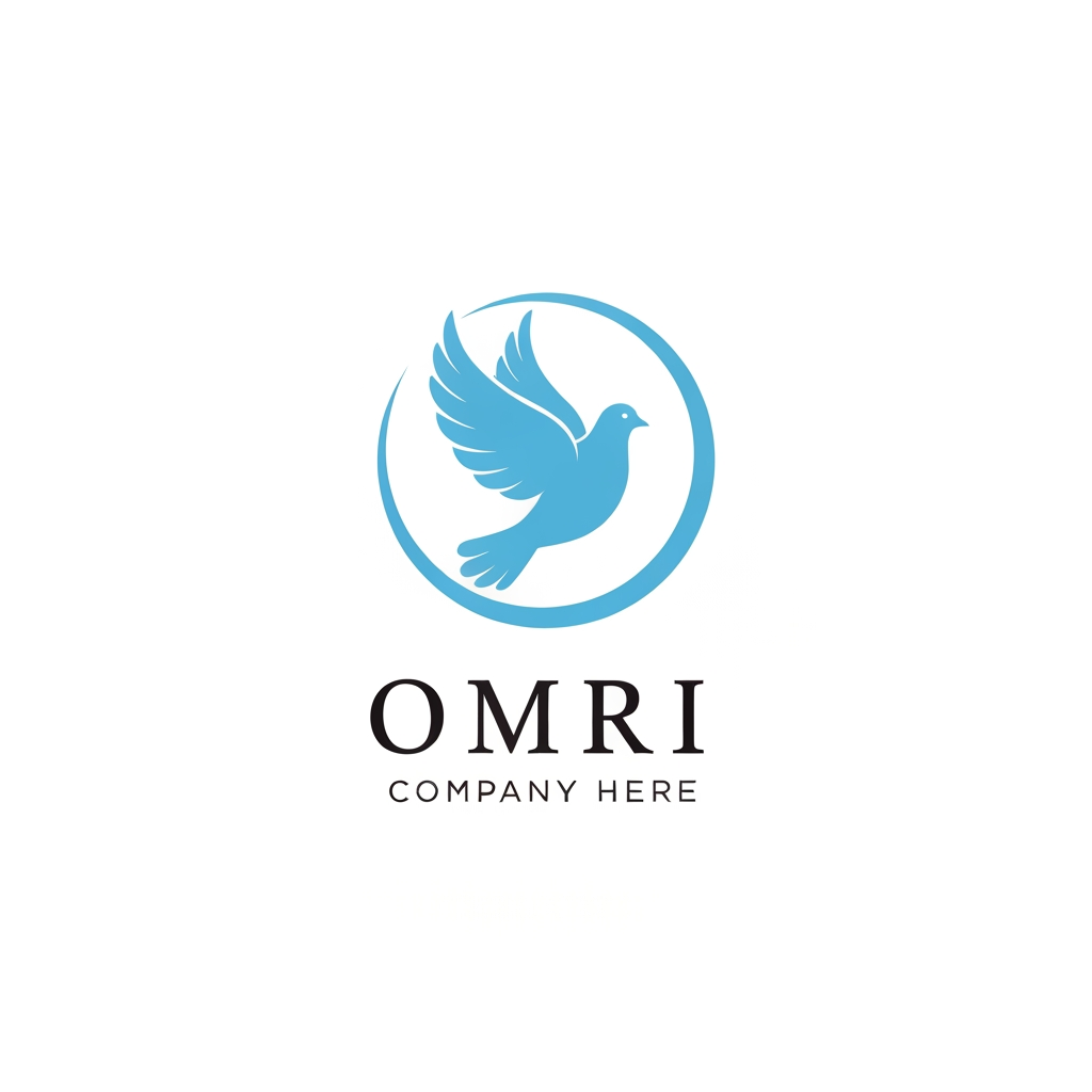 AI Design for omri this is our cmpy name i need logo for this name . but this logo meanies peace