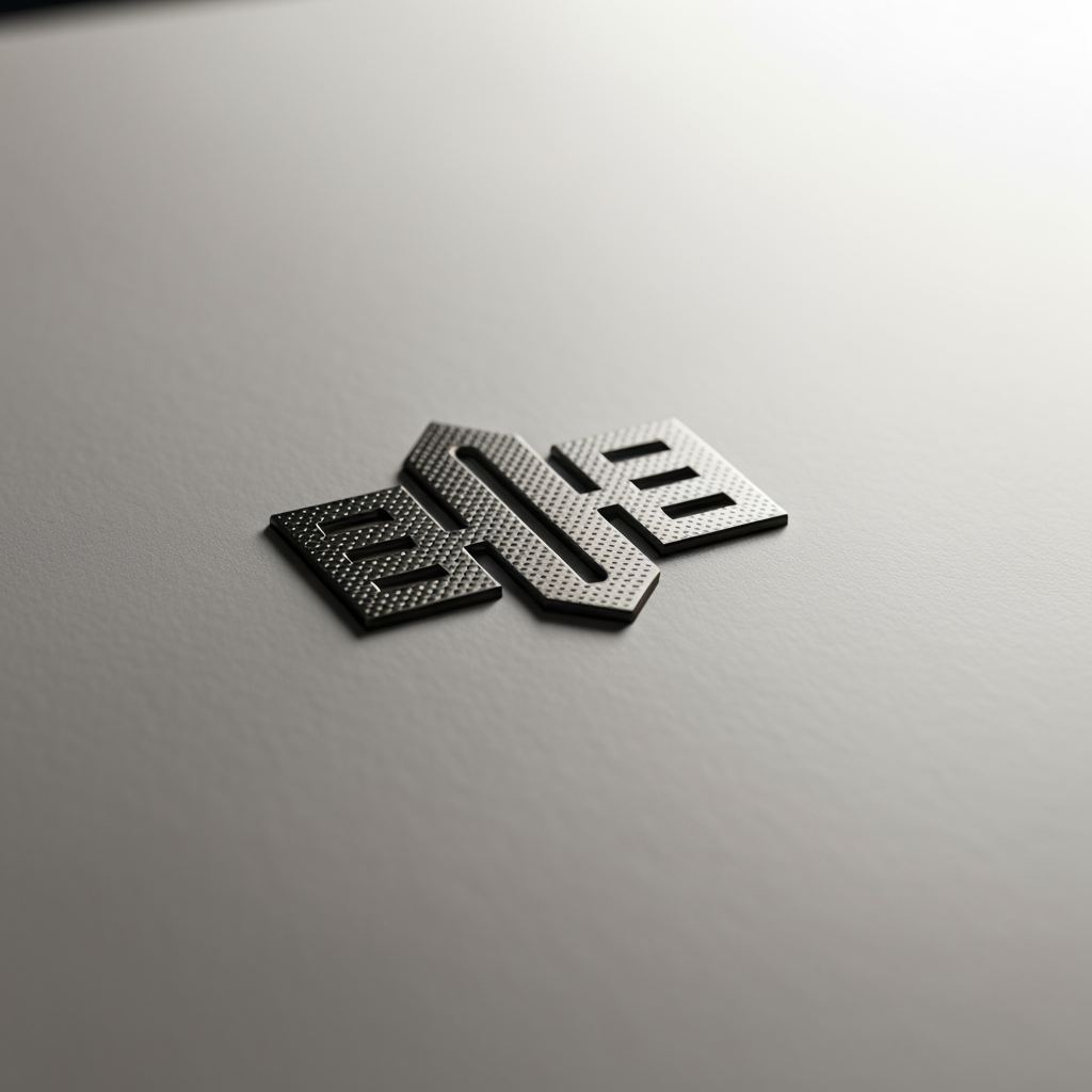 AI Design for Premium logo presentation mockup concept for Brand identity directions for a client. Logo or brand mark displayed on a clean neutral surface with subtle depth, refined shadow, precise alignment, elegant design-studio presentation, no extra readable text.