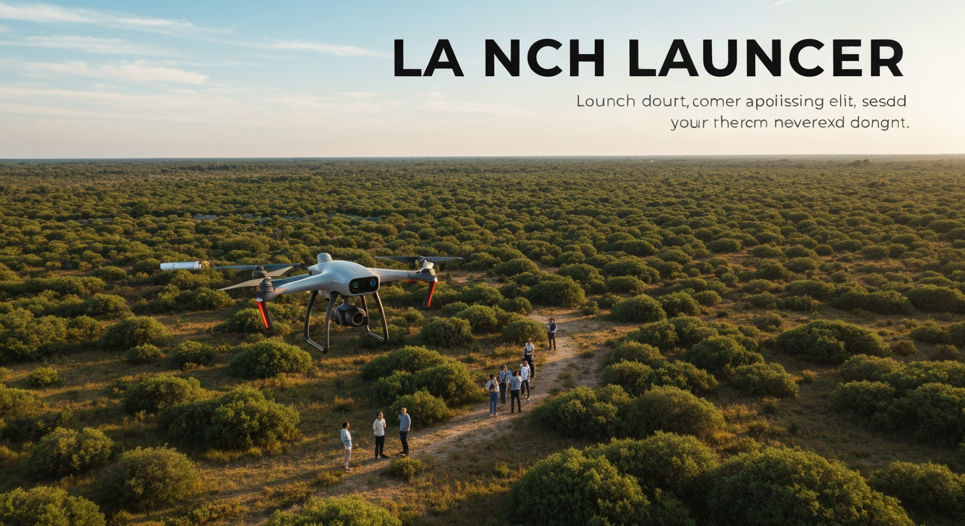 AI Design for Landscape launch announcement visual concept for Carousel posts for a product launch. Energetic campaign image, strong focal object or scene, clean branded atmosphere, generous open space for announcement copy to be added later, no rendered typography.
