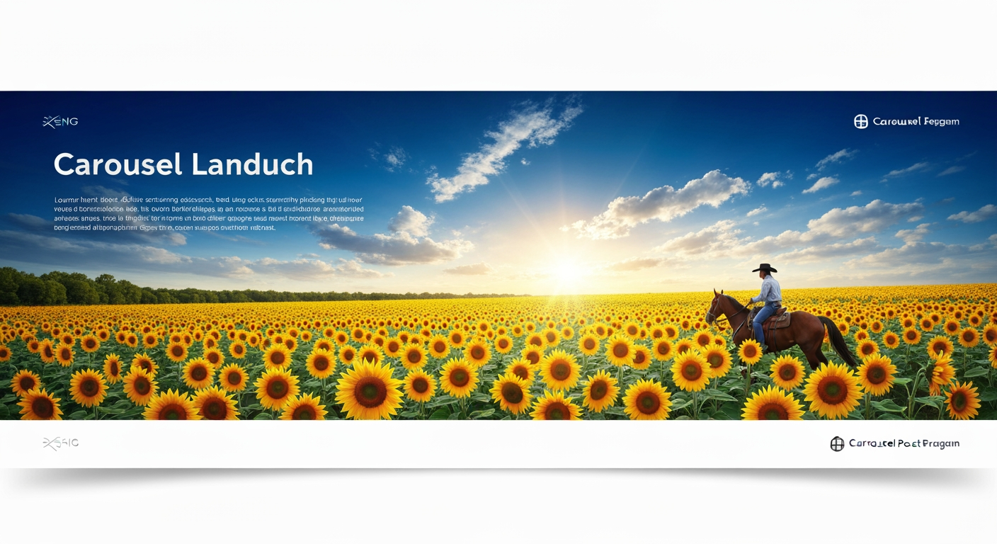 AI Design for Landscape launch announcement visual concept for Carousel posts for a product launch. Energetic campaign image, strong focal object or scene, clean branded atmosphere, generous open space for announcement copy to be added later, no rendered typography.