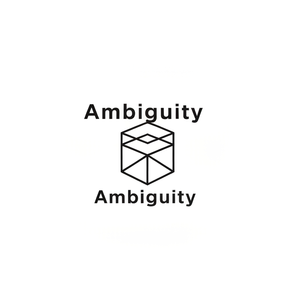 AI Design for Design a minimalist, modern logo for a company named 'Ambiguity' — a two-person web design and development studio that builds fast, custom digital experiences (full-stack web apps, marketing sites, platforms) using a modern tech stack like React, Next.js, and thoughtful motion design. The studio is small, deliberate, and treats every client project like its own product — precise, confident, unconventional.
Let the mark reflect the name itself: something that reads two different ways, or reveals a second meaning the longer you look at it — playing on the idea of 'ambiguity' as depth and duality rather than confusion. Clean geometric vector style, single color, no gradients, no text in the icon, centered composition, plenty of negative space. Aesthetic in the spirit of Vercel, Linear, or Stripe — minimal, sharp, tech-forward.