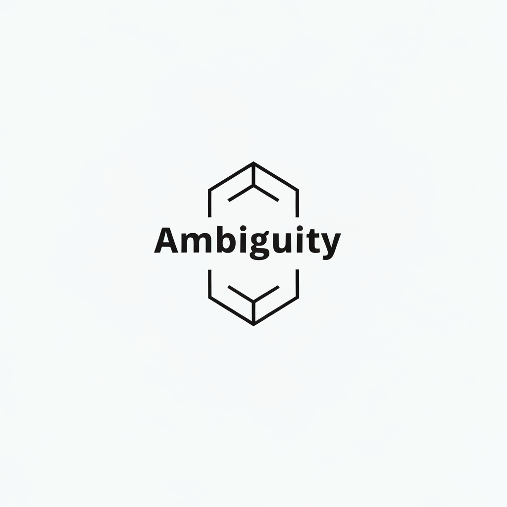 AI Design for Design a minimalist, modern logo for a company named 'Ambiguity' — a two-person web design and development studio that builds fast, custom digital experiences (full-stack web apps, marketing sites, platforms) using a modern tech stack like React, Next.js, and thoughtful motion design. The studio is small, deliberate, and treats every client project like its own product — precise, confident, unconventional.
Let the mark reflect the name itself: something that reads two different ways, or reveals a second meaning the longer you look at it — playing on the idea of 'ambiguity' as depth and duality rather than confusion. Clean geometric vector style, single color, no gradients, no text in the icon, centered composition, plenty of negative space. Aesthetic in the spirit of Vercel, Linear, or Stripe — minimal, sharp, tech-forward.