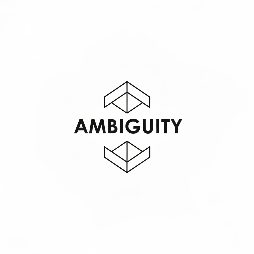 AI Design for Design a minimalist, modern logo for a company named 'Ambiguity' — a two-person web design and development studio that builds fast, custom digital experiences (full-stack web apps, marketing sites, platforms) using a modern tech stack like React, Next.js, and thoughtful motion design. The studio is small, deliberate, and treats every client project like its own product — precise, confident, unconventional.
Let the mark reflect the name itself: something that reads two different ways, or reveals a second meaning the longer you look at it — playing on the idea of 'ambiguity' as depth and duality rather than confusion. Clean geometric vector style, single color, no gradients, no text in the icon, centered composition, plenty of negative space. Aesthetic in the spirit of Vercel, Linear, or Stripe — minimal, sharp, tech-forward.