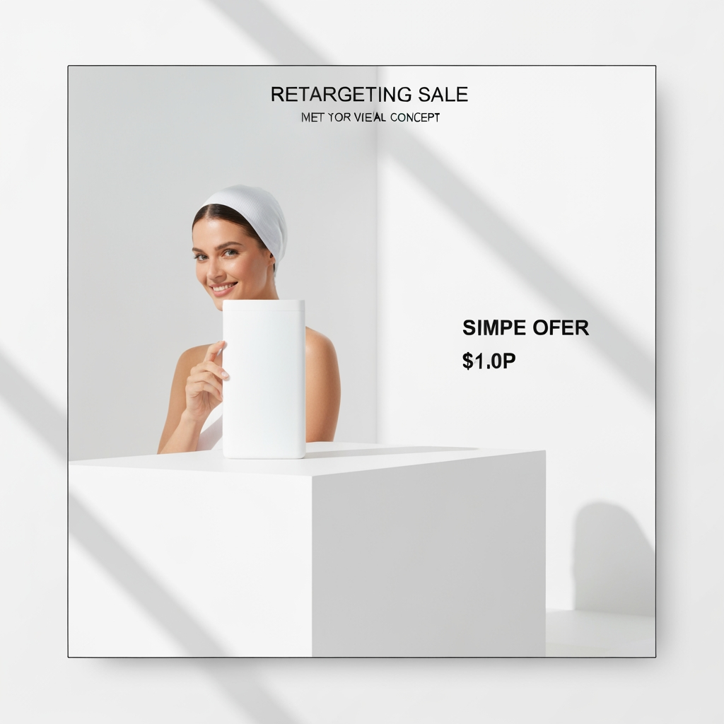 AI Design for Retargeting ad visual concept for Sale campaign visuals for my product line. Simple product or benefit-focused composition, clean background, recognizable subject, direct commercial feel, clear space for offer text to be added later, no generated words.