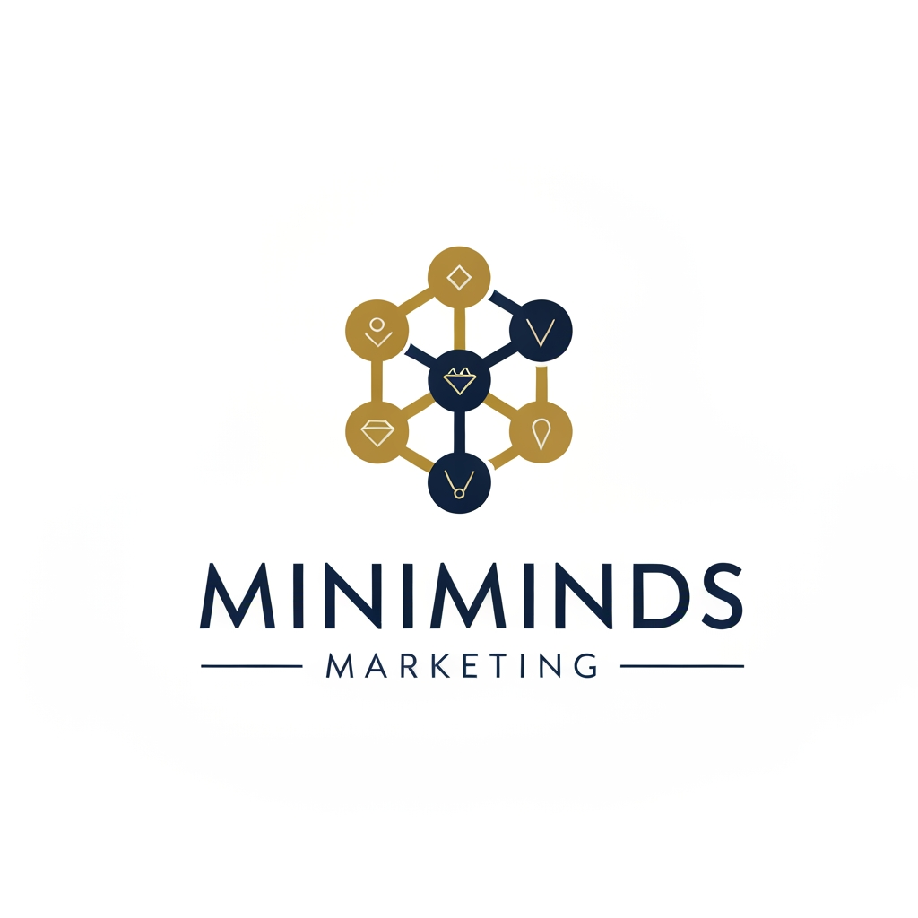 AI Design for create a logo for me toh
meri marketing agency ka naam miniminds marketing hai
or hum kya karte hai bade chhote jitne bhi jwelery stores hai unki marketing karte hai
jisse unhe leads,brand aware ness, sells