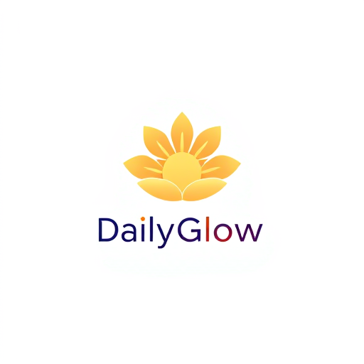 AI Design for DailyGlow a skincare and haircare monitoring and tracking mobile app which logs your daily progress.