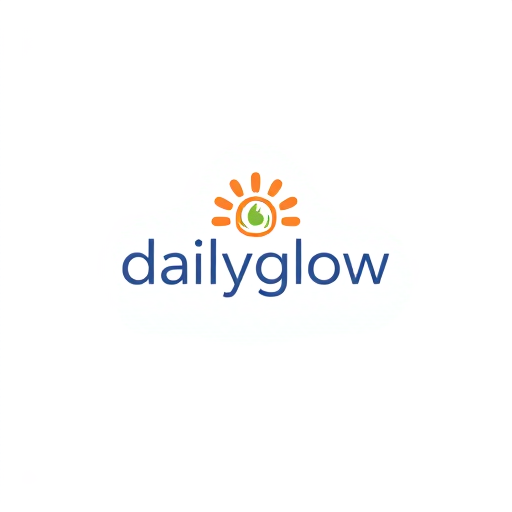 AI Design for DailyGlow a skincare and haircare monitoring and tracking mobile app which logs your daily progress.