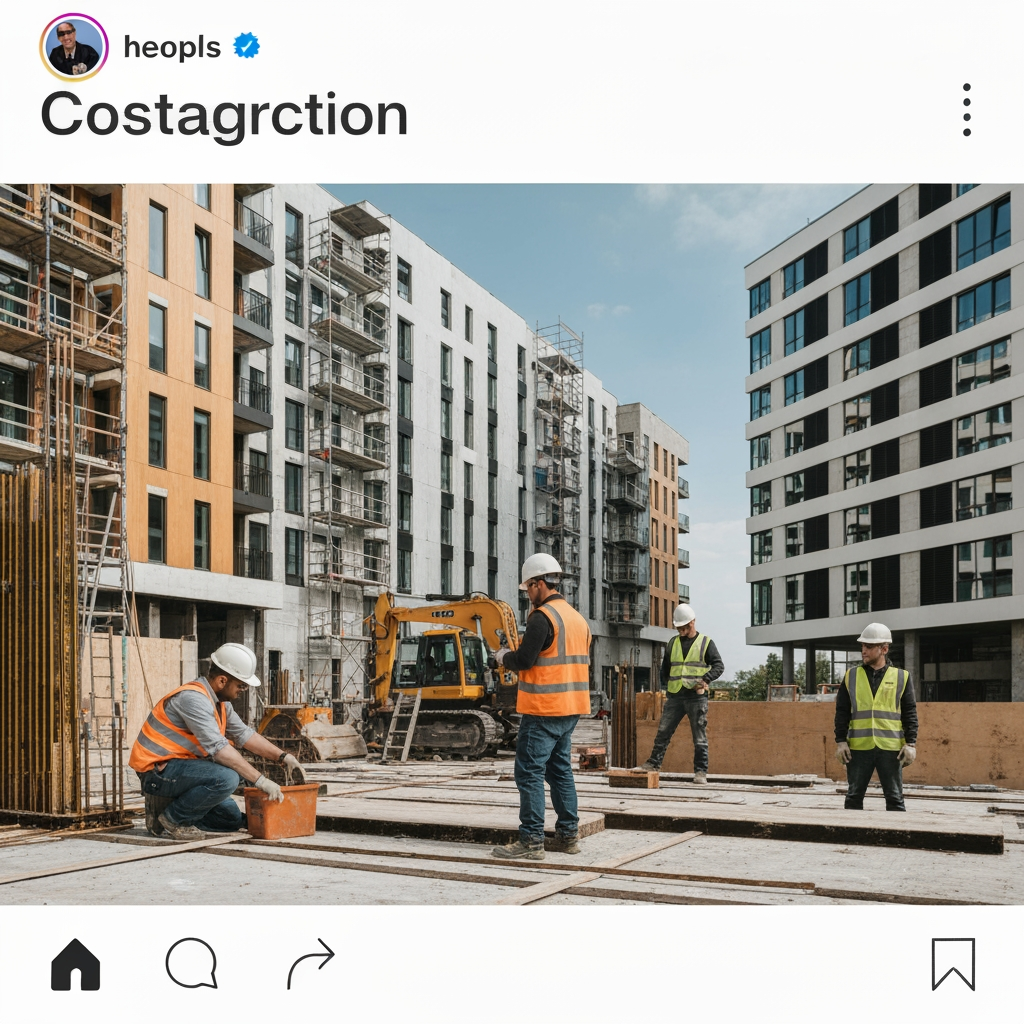 i have a construction company and i want a post for my insta profile which attract clients for me