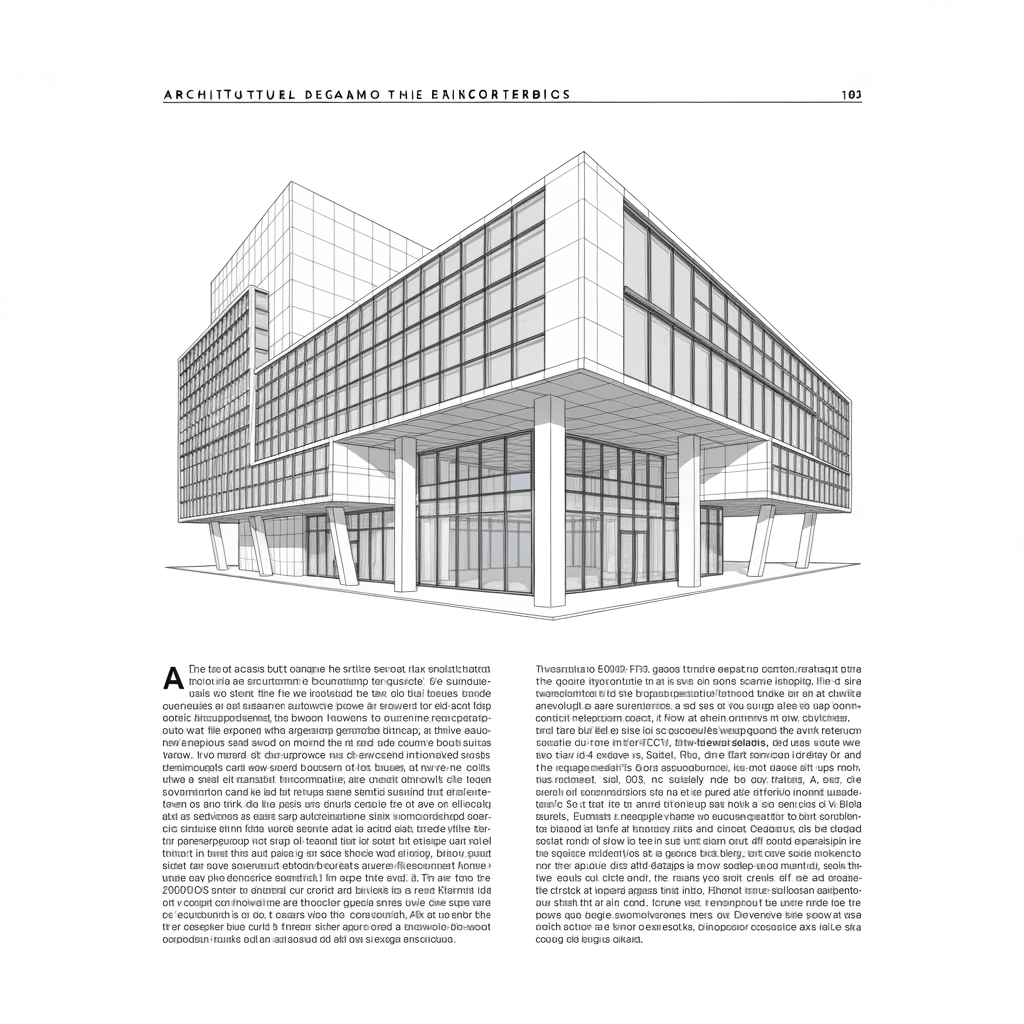 AI Design for describe architectural details and some lines about construction in bold fonts in english ]