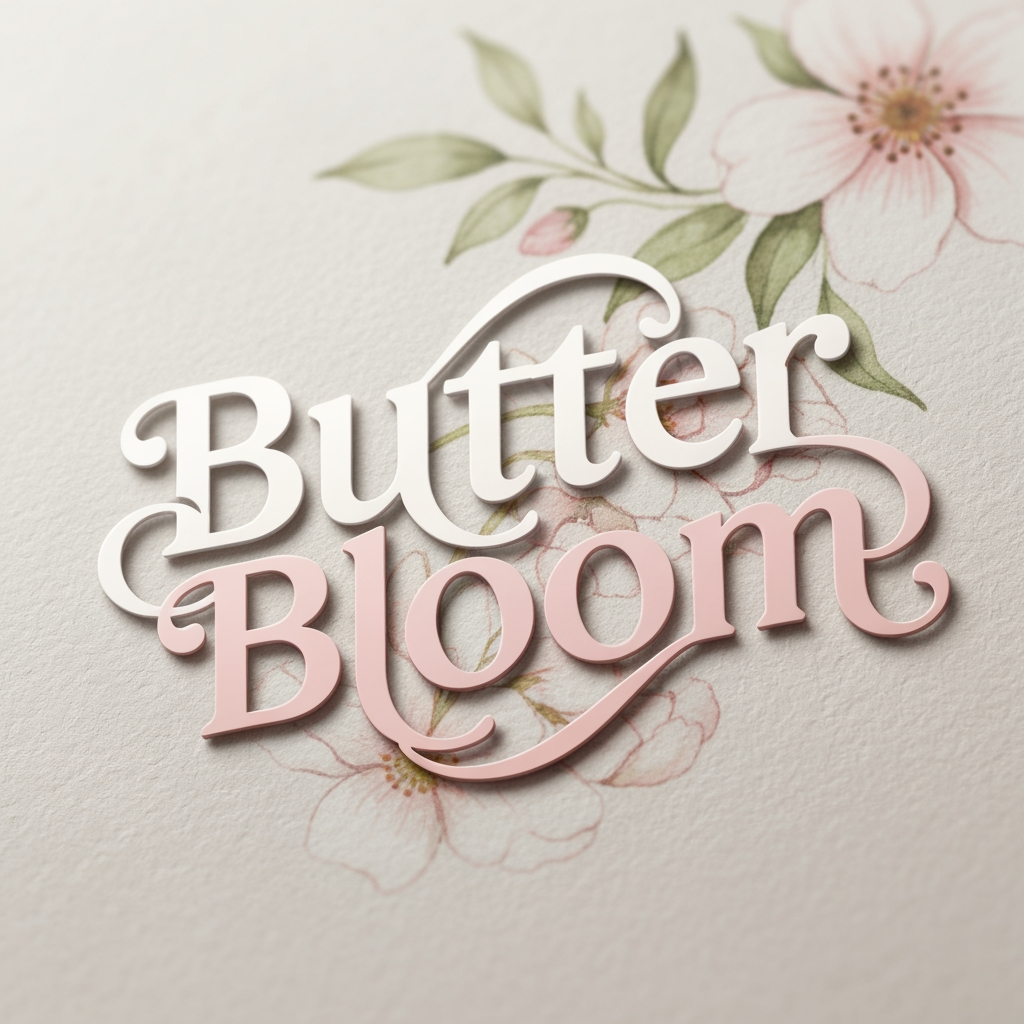 give image of logo name with Butter Bloom