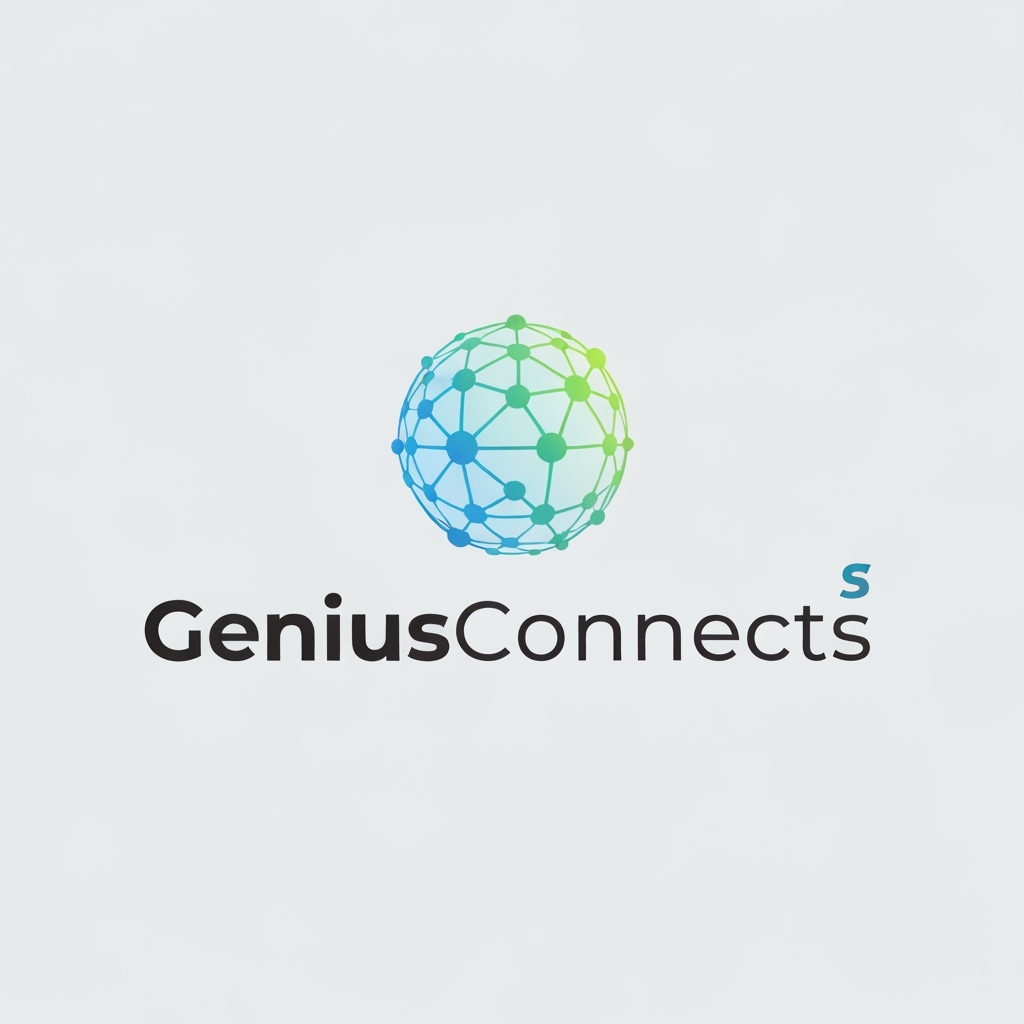 geniusconnects logo innovative modern