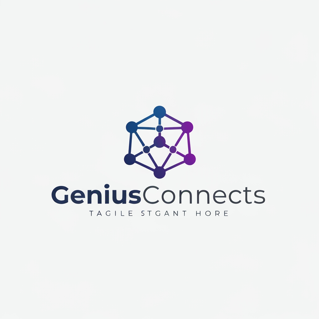geniusconnects logo innovative modern