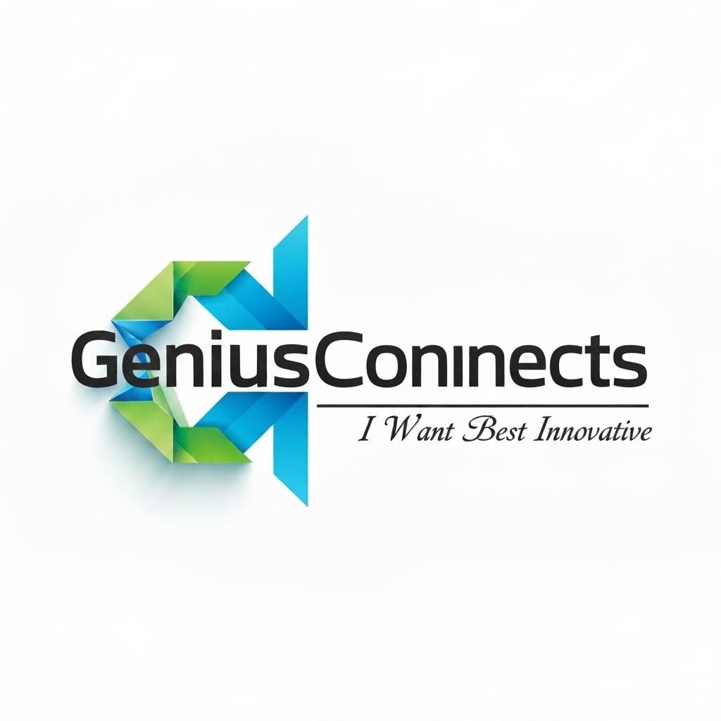 geniusconnects i want logo best innnovative innum koncho
