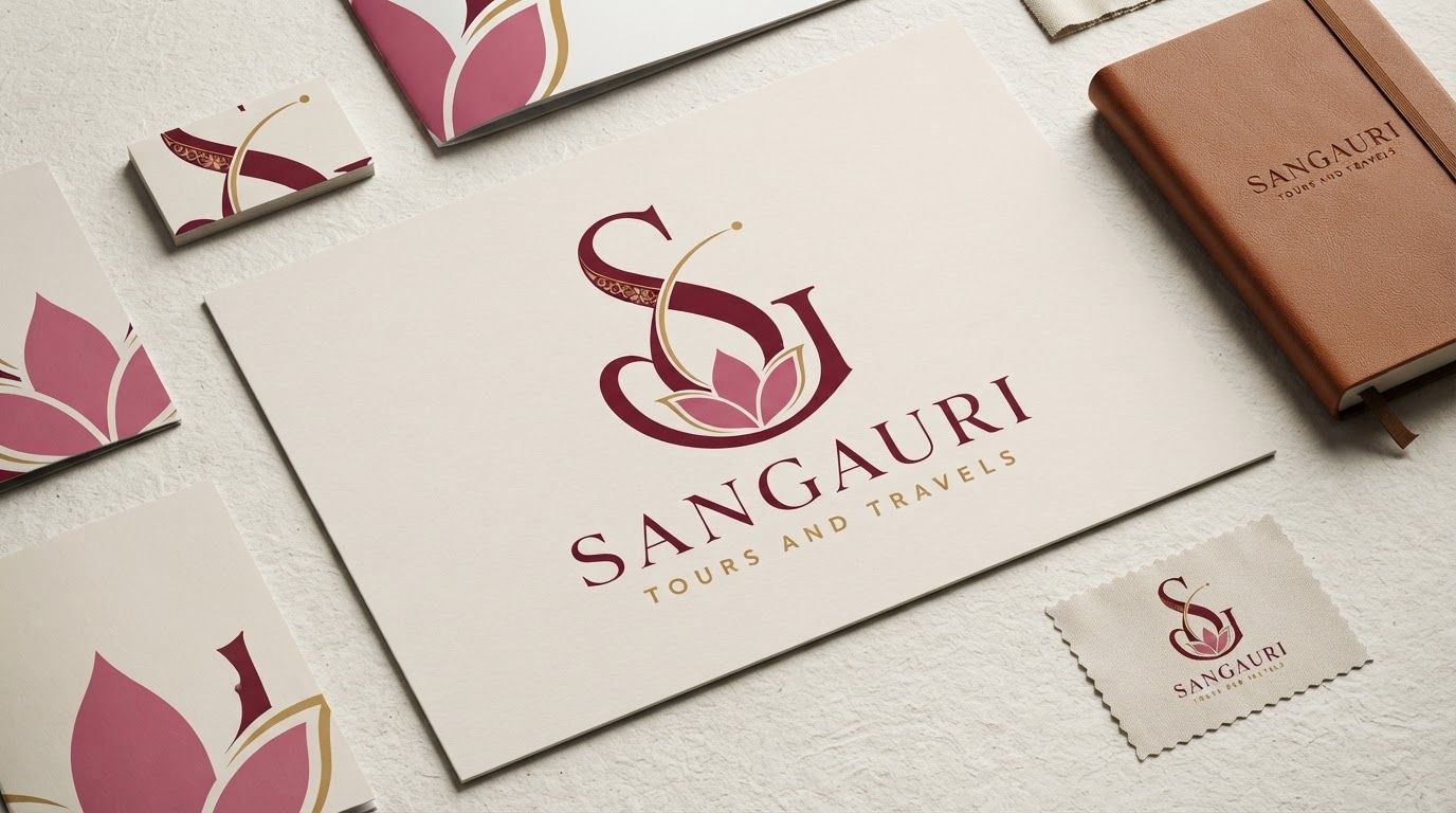 AI Design for Client presentation mockup for brand. Polished scene showing the design direction applied to a realistic surface, screen, poster, or object, premium agency presentation style, no readable placeholder text.
Incorporate the attached brand element reference image (Reference A: brand element "SANGAURI Brand Identity") into the composition where natural — preserve the depicted brand element's appearance.