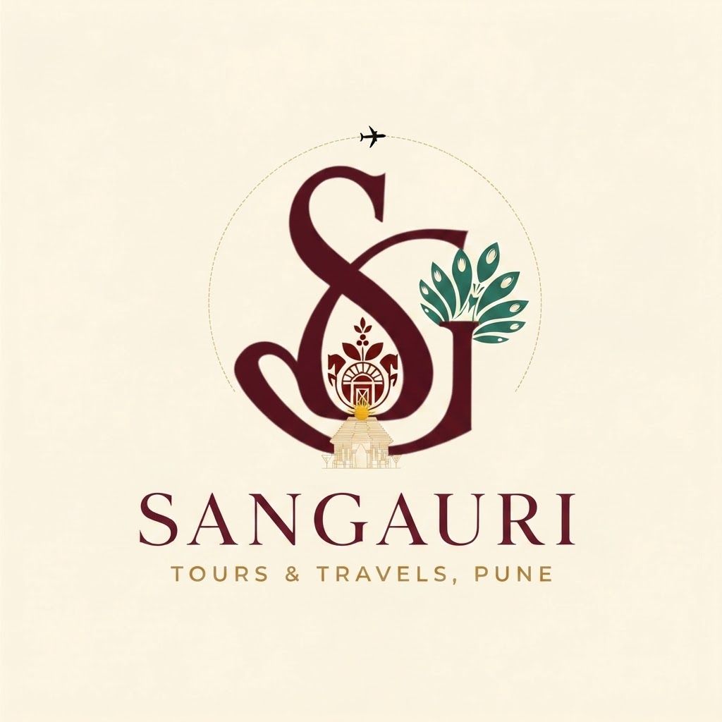 AI Design for i want to create a logo for Sangauri Tour and Travels can you please make Using SG make it look elegant traditional as well as tour and travel company use these references good alignmet something unique and elegant attractive