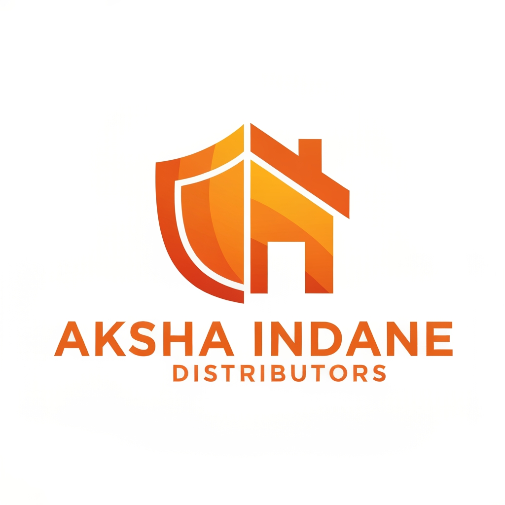 AI Design for Certainly, here is a modern, monochromatic orange logo for Suraksha Indane Distributors. I have simplified the complex original emblem into a sleek, clean, vector design that features abstract, integrated forms of the cylinder, shield, and house, all rendered in vibrant orange tones. This design retains all your critical business information while presenting a professional and updated brand identity.
