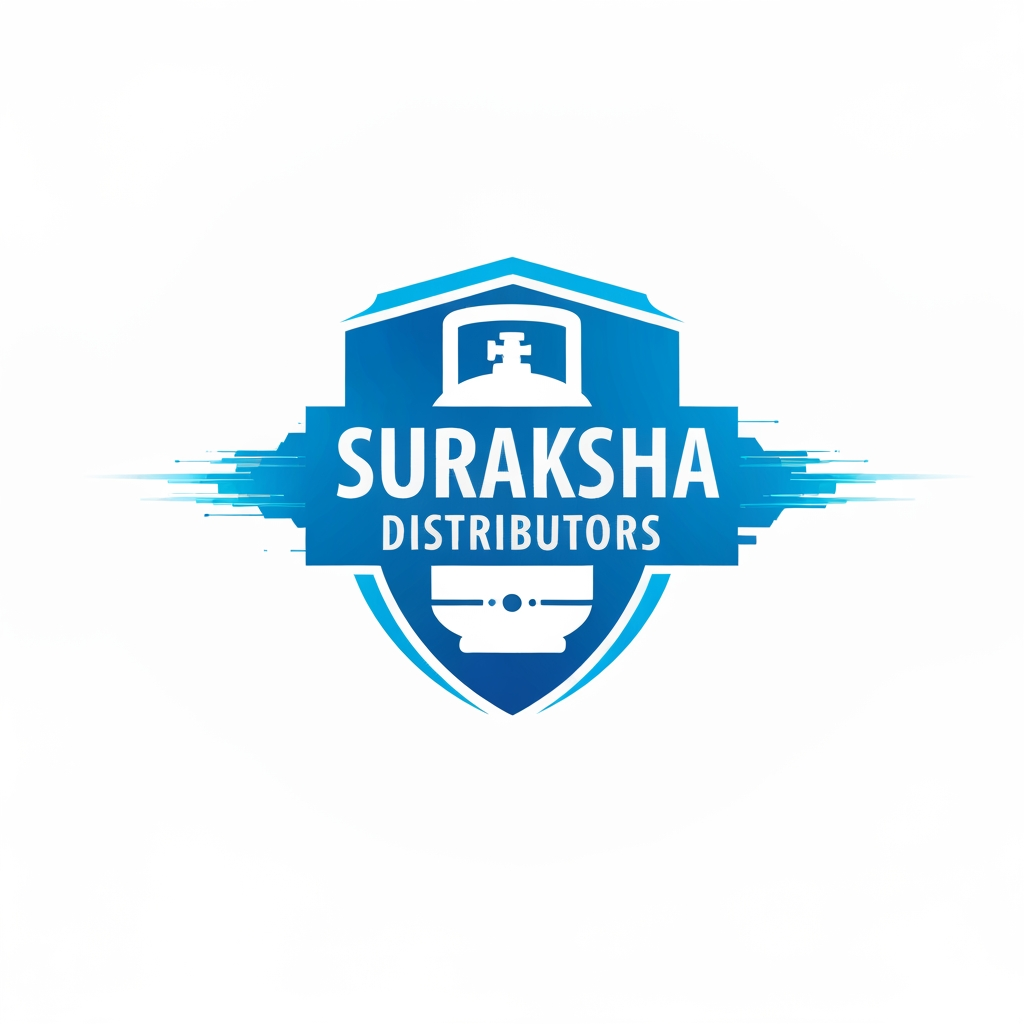 AI Design for i want to create a logo for suraksha indane distributors they they distriubute gas cylinders and other things can you generate one the name is suraksha indane distributors generate an modern design which is very interesting