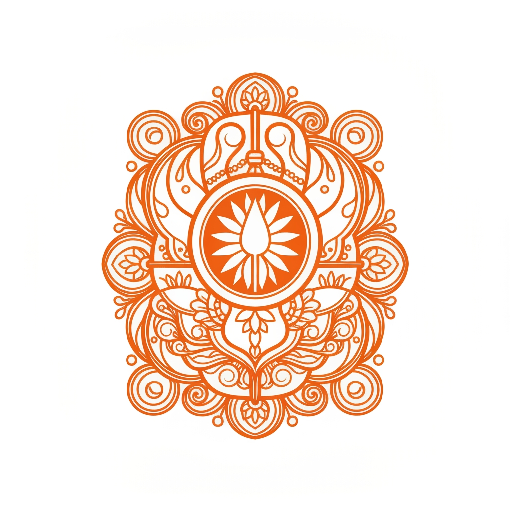 AI Design for do good design with orange color same as indian gas