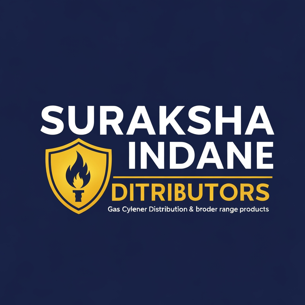 AI Design for i want to create a logo for suraksha indane distributors they they distriubute gas cylinders and other things can you generate one the name is suraksha indane distributors generate an modern design which is very interesting very modern design with nice design