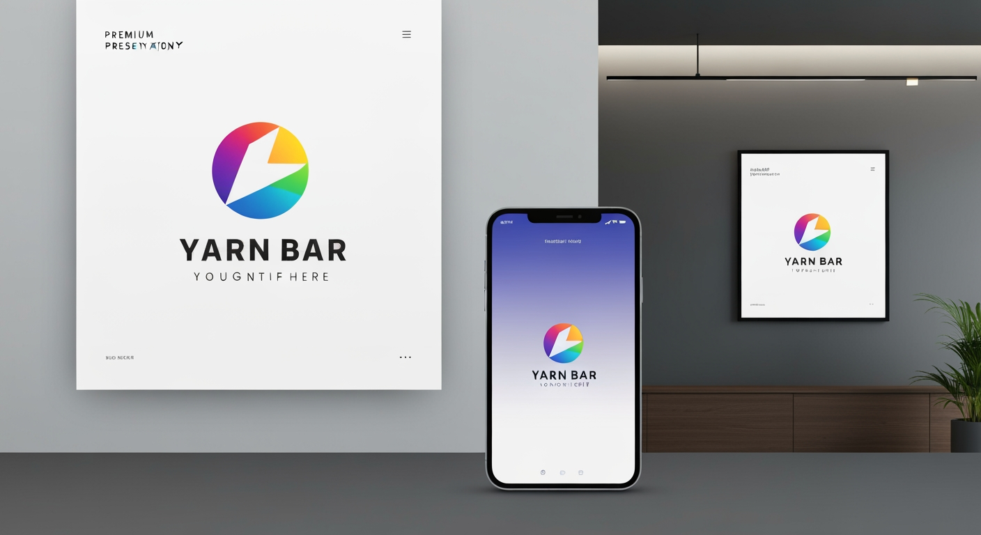 AI Design for Client presentation mockup concept for Brand identity directions for a client. Polished scene showing the design direction applied to a realistic surface, screen, poster, or object, premium agency presentation style, no readable placeholder text.
