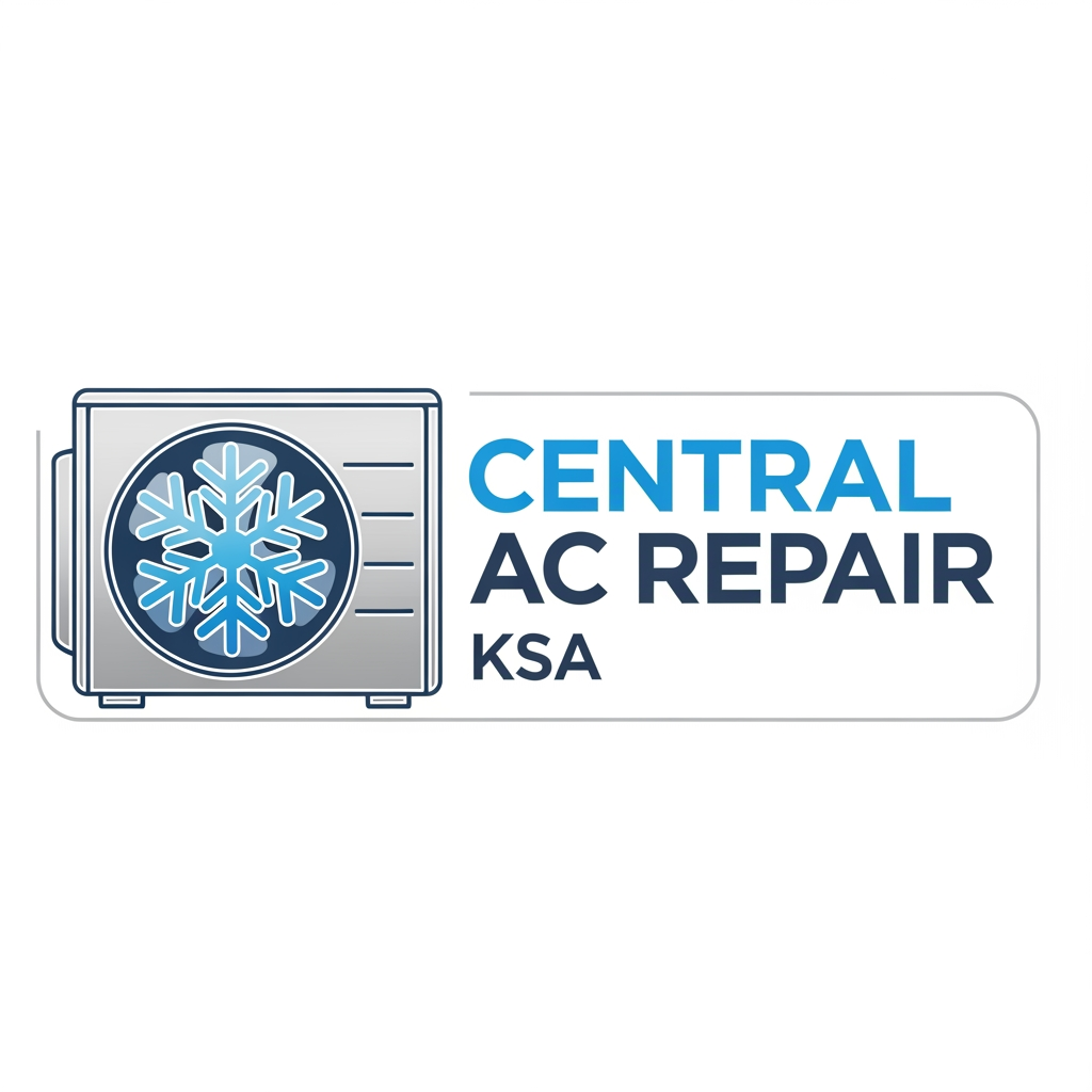 AI Design for Create a horizontal logo for AC Repair shop named "Central AC Repair ksa"