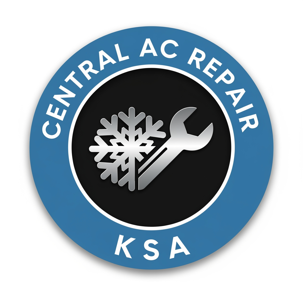AI Design for Create a logo for AC Repair shop named "Central AC Repair ksa"