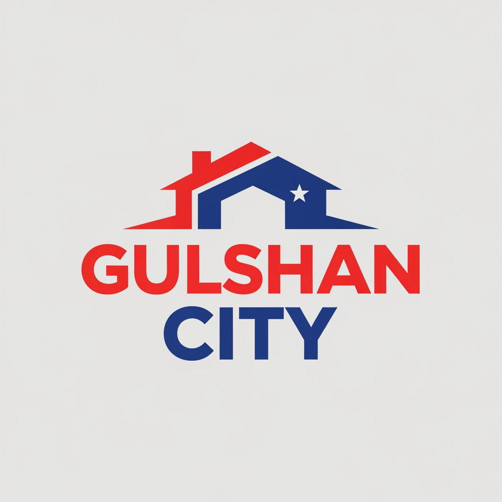 AI Design for Create a Red and Blue logo for Real Estate housing scheme"Gulshan City.