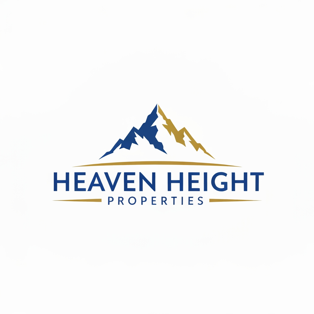 AI Design for Create Logo for real Estate agency called "Heaven Height Properties" in dubai. The logo color will be Golden and royal blue. Logo should be clean, clear and professional. Should be meaningful and attractive
give me clean and clear png version of "Heaven Height Properties"