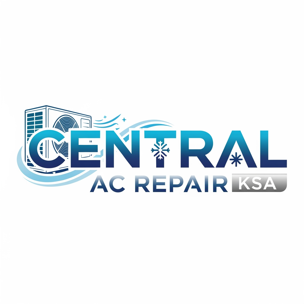 AI Design for Create a horizontal logo for AC Repair shop named "Central AC Repair ksa"