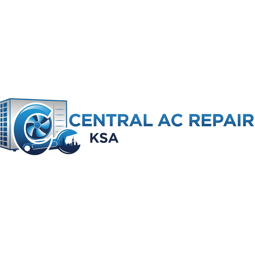 AI Design for Create a horizontal logo for AC Repair shop named "Central AC Repair ksa"