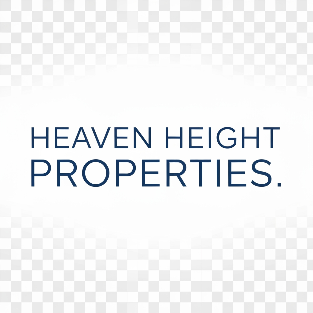AI Design for Looks good, give me clean and clear png version of "Heaven Height Properties"