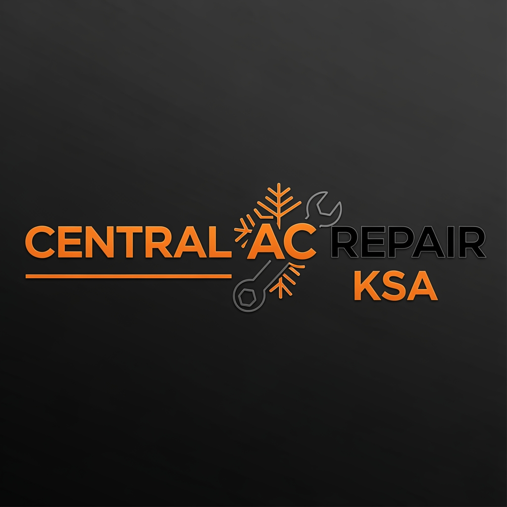 AI Design for Create a horizontal orange and black logo for AC Repair shop named "Central AC Repair ksa"