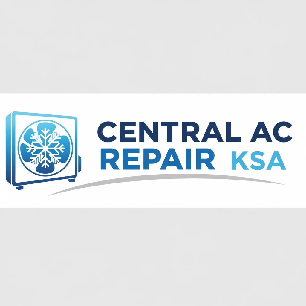 AI Design for Create a horizontal logo for AC Repair shop named "Central AC Repair ksa"