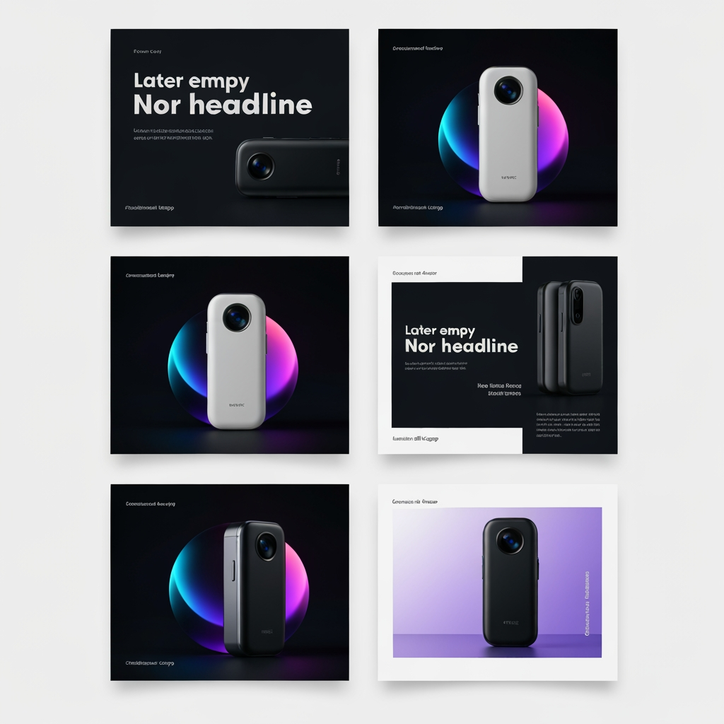 AI Design for Square social feed visual concept for Carousel posts for a product launch. Strong central subject, clean composition, platform-ready crop, cohesive color and mood, clear empty area for caption or headline to be added later, no readable text generated.