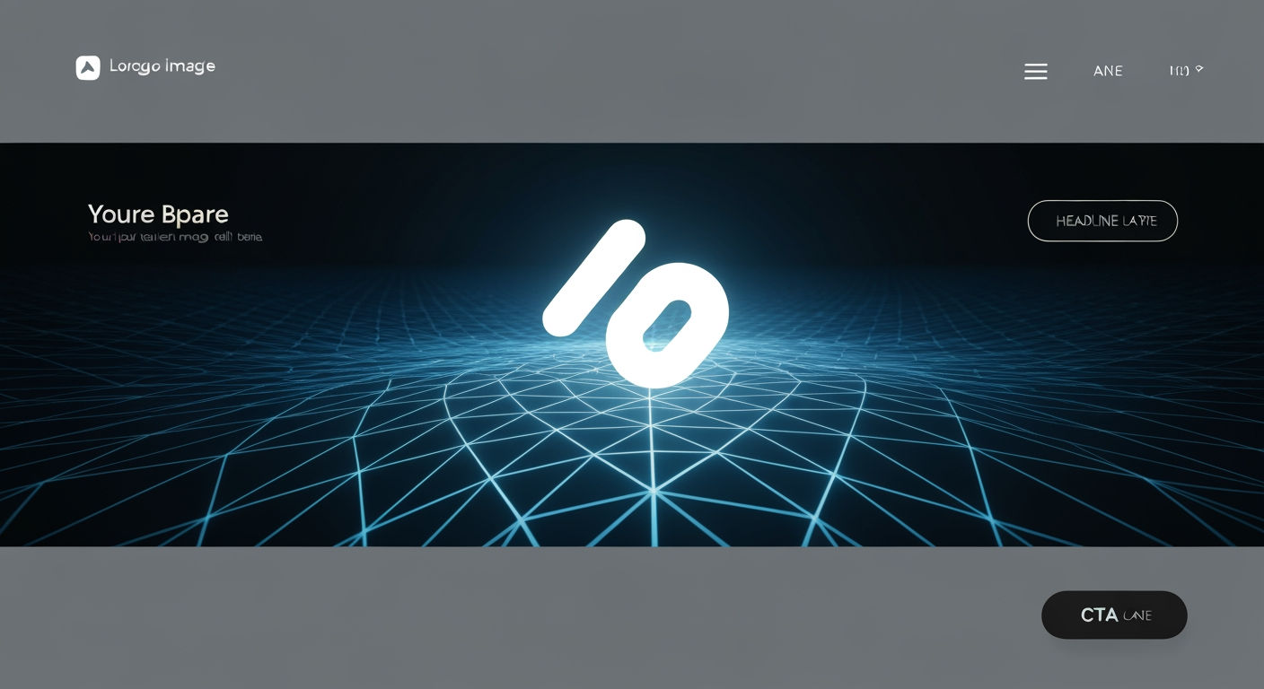 AI Design for Website hero image concept for A logo. Wide polished digital brand visual, clear focal identity element, cohesive colors and atmosphere, generous negative space for headline and CTA to be added later, no rendered UI text.