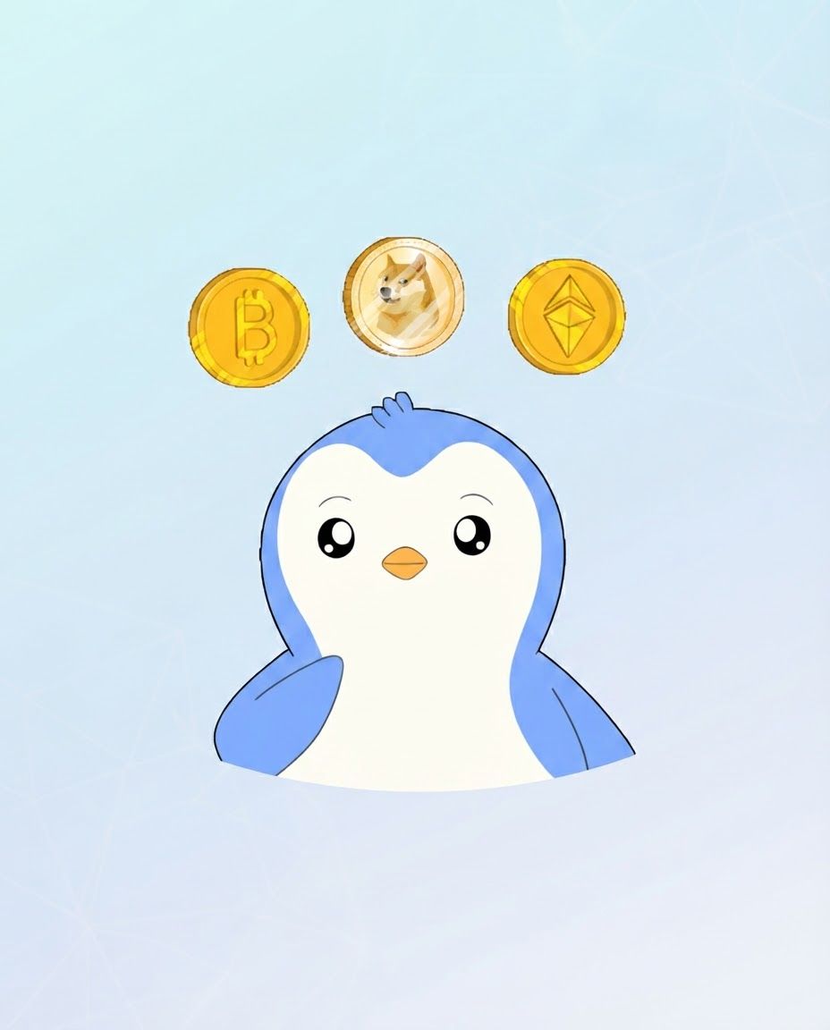AI Design for Social campaign preview for brand. Portrait campaign visual that feels ready for client approval, clear focal image, cohesive art direction, clean space for copy to be added later, no generated text.
Incorporate the attached brand element reference image (Reference A: brand element "Crypto Penguin Mascot") into the composition where natural — preserve the depicted brand element's appearance.