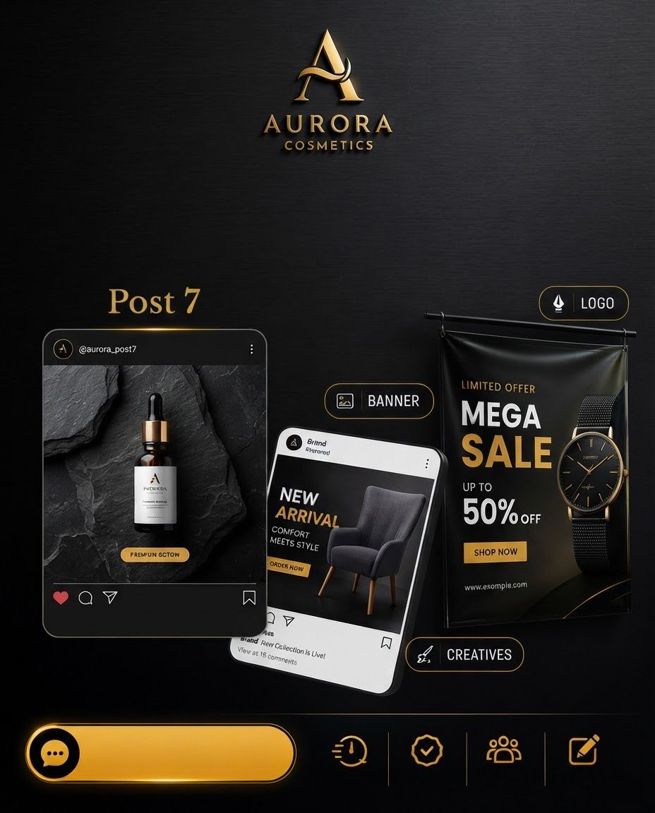AI Design for Social campaign preview for brand. Portrait campaign visual that feels ready for client approval, clear focal image, cohesive art direction, clean space for copy to be added later, no generated text.
Incorporate the attached brand element reference image (Reference A: brand element "Post 7") into the composition where natural — preserve the depicted brand element's appearance.