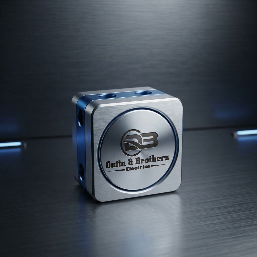 AI Design for Square social feed visual for brand. Strong central subject, clean composition, platform-ready crop, cohesive color and mood, clear empty area for caption or headline to be added later, no readable text generated.
Incorporate the attached brand element reference image (Reference A: brand element "Datta & Brothers Electrics") into the composition where natural — preserve the depicted brand element's appearance.