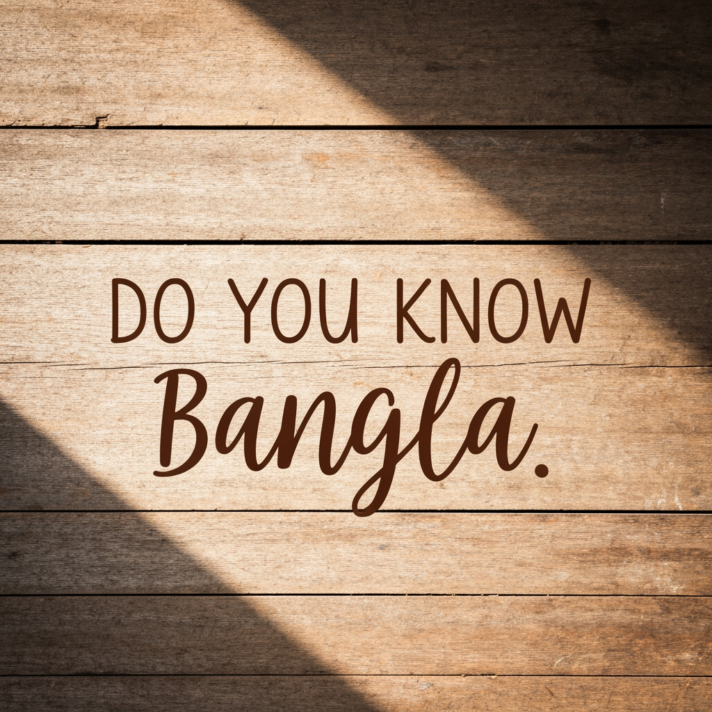 AI Design for DO YOU KNOW BANGLA