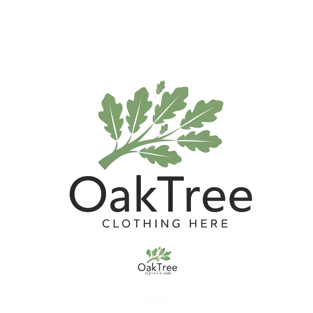 AI Design for like right now i need a logo for it and the name of it is OakTree it is like a colthing brand ok go on