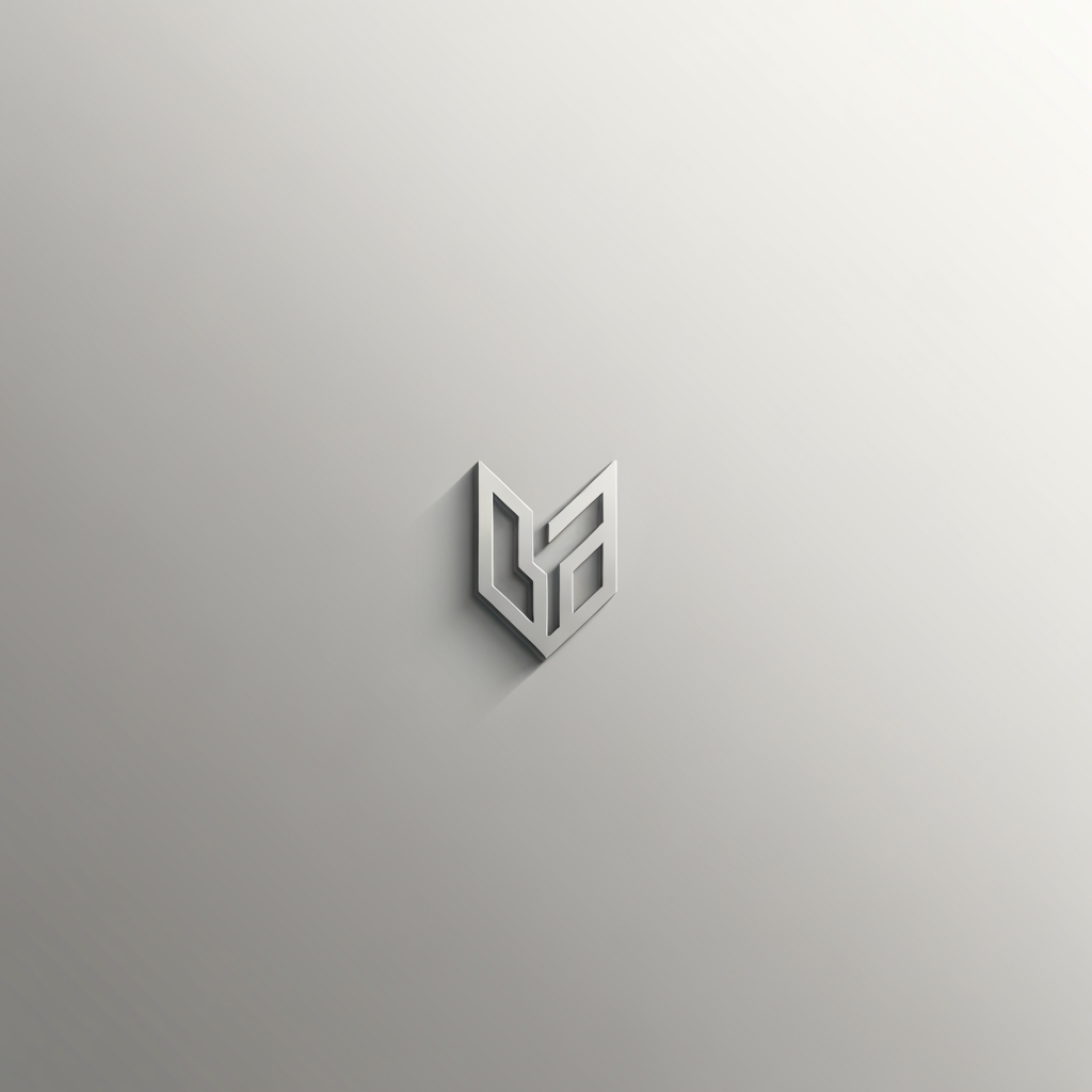 AI Design for Premium logo presentation mockup concept for A logo for it. Logo or brand mark displayed on a clean neutral surface with subtle depth, refined shadow, precise alignment, elegant design-studio presentation, no extra readable text.
