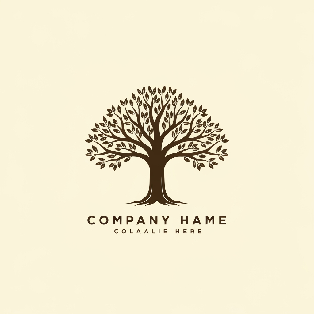 AI Design for make a logo for a comapny named OakTree