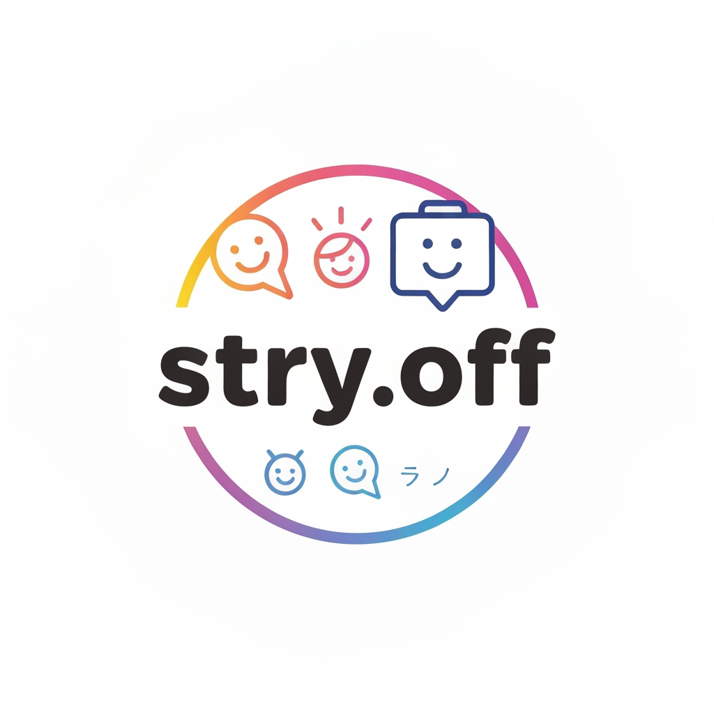 AI Design for my using Instagram account logo in i using insta dp then create logo dp . then my account name is "stry.off " this is my account name then creat a morden type logo just looking a for happiying .